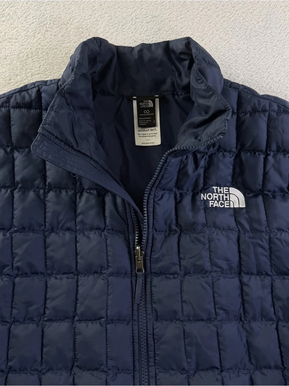 The North Face Men’s Large Circaloft Navy Quilted Lightweight Insulated Jacket
